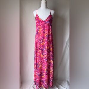 Floral Pink Maxi Dress